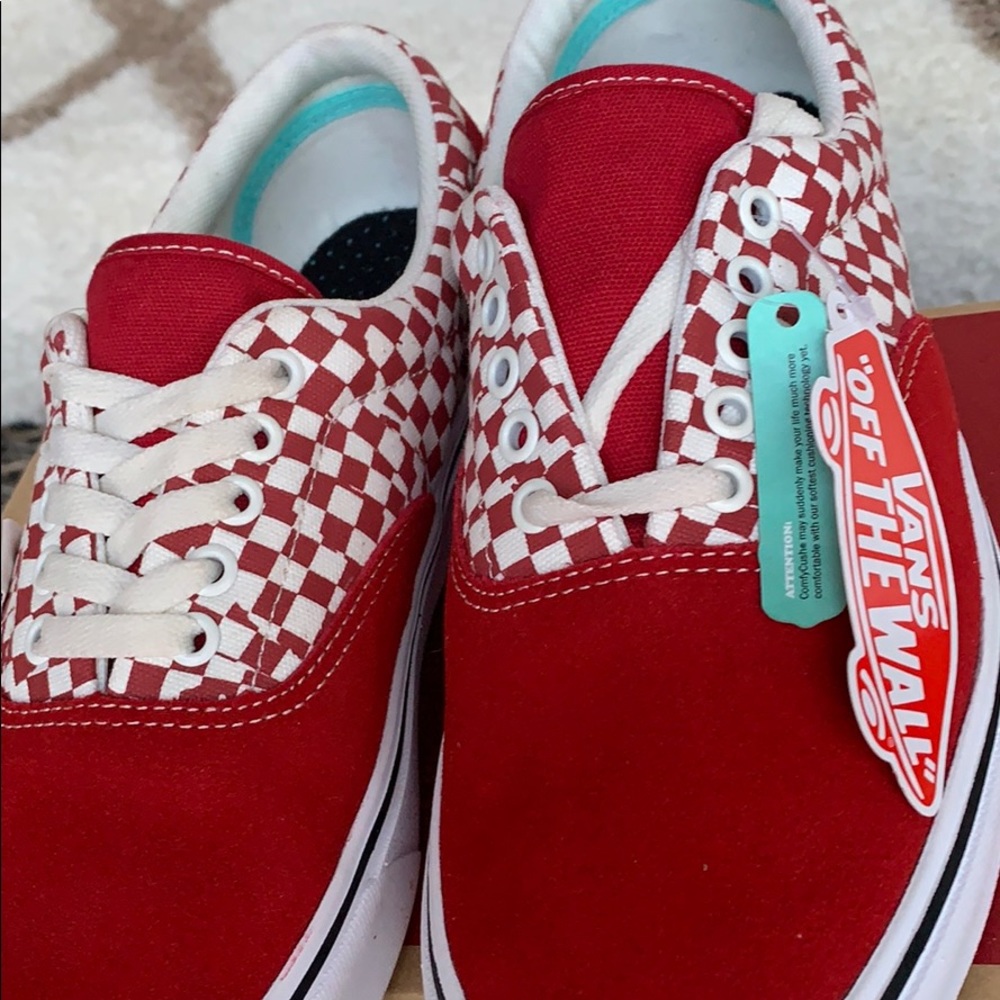 VANS COMFYCUSH ERA TEAR CHECKERBOARD Red/Trwht Men - Picture 9 of 16